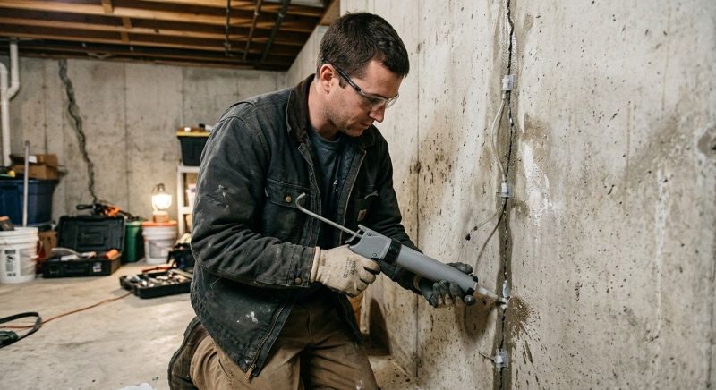 Basement Crack Repair in Lapeer County, MI