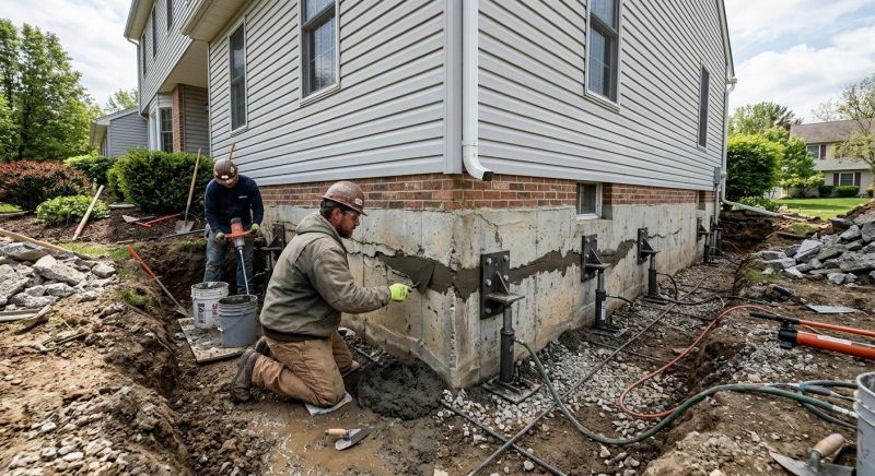 Basement Foundation Repair in Flint, MI