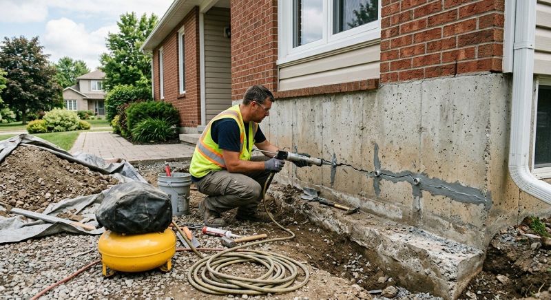 Basement Foundation Repair in Holly, MI
