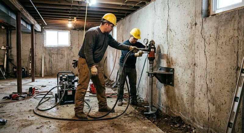 Basement Stabilization in Lapeer County, MI