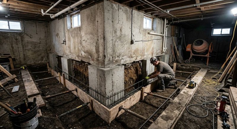 Basement Underpinning in Lapeer County, MI