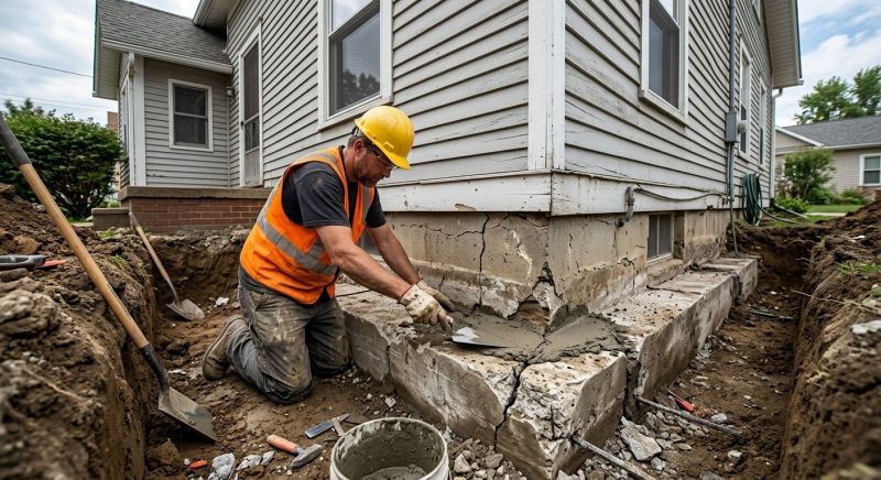 Building Foundation Repair in Holly, MI