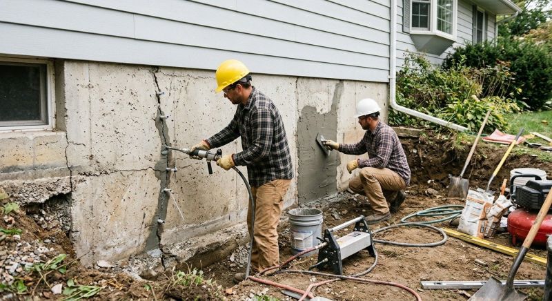 Concrete Foundation Repair in Davison, MI