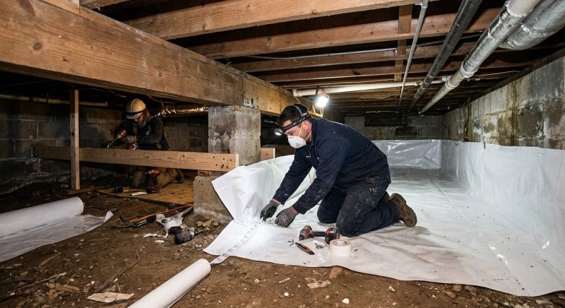 Crawl Space Leveling in Lapeer County, MI