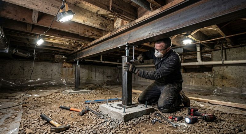 Crawlspace Structural Repair in Lapeer County, MI