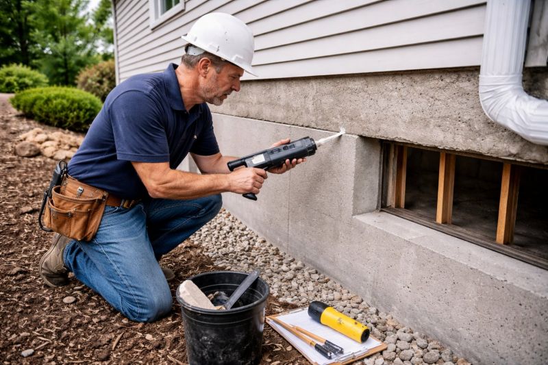 Foundation Crack Sealing in Lapeer County, MI