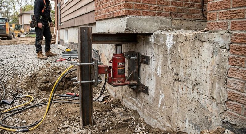 Foundation Jacking in Clio, MI