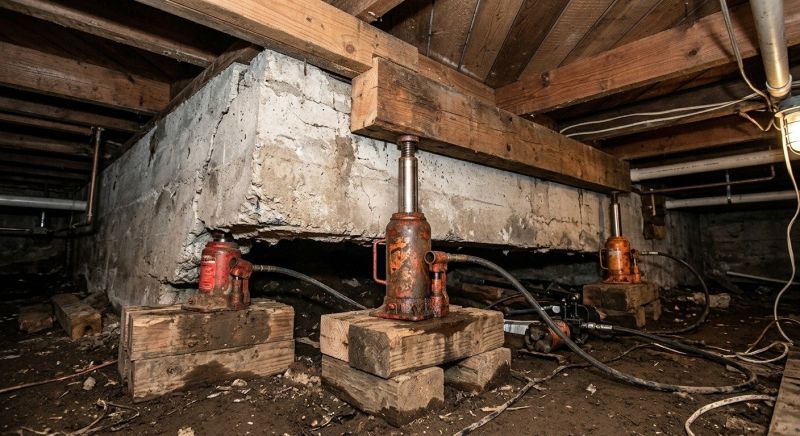 Foundation Jacking in Metamora, MI