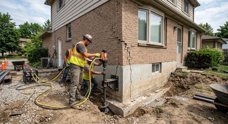 Foundation Lifting in Dryden, MI