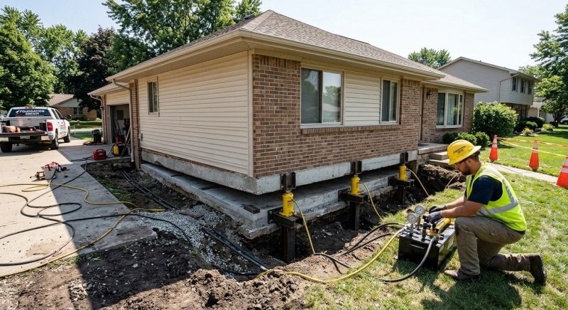 Foundation Lifting in Lapeer, MI