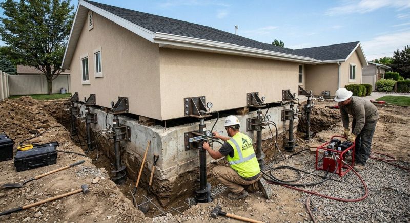 Foundation Pier Leveling in Lapeer County, MI