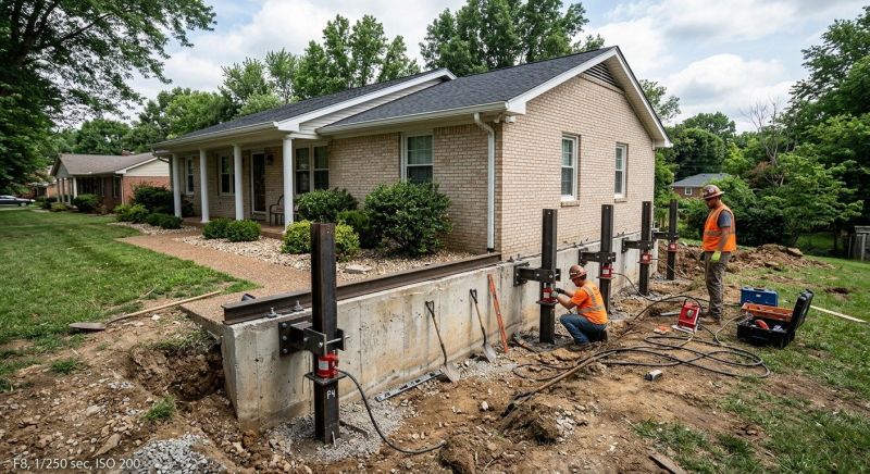 Foundation Pier Leveling in Lapeer County, MI