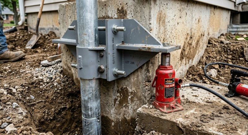 Foundation Pier Leveling in Lapeer County, MI