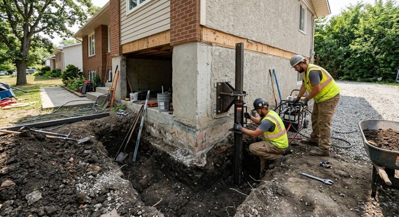 Foundation Pier Repair in Lapeer County, MI