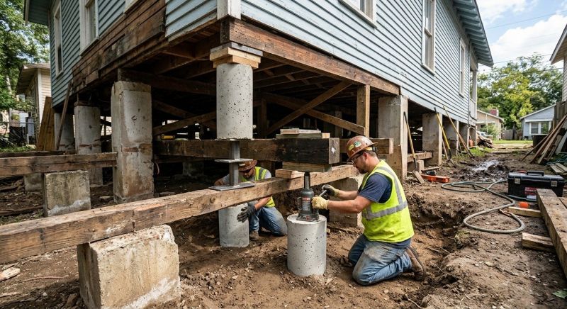 Foundation Pier Repair in Lapeer County, MI