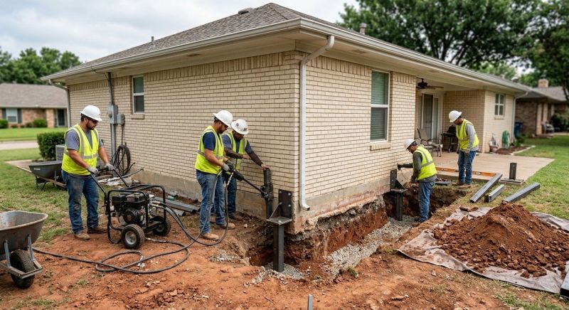 Foundation Stabilizing in Clio, MI