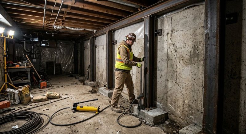 Foundation Stabilizing in Clio, MI