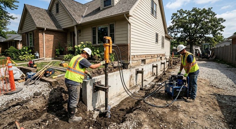 Foundation Stabilizing in Lapeer County, MI