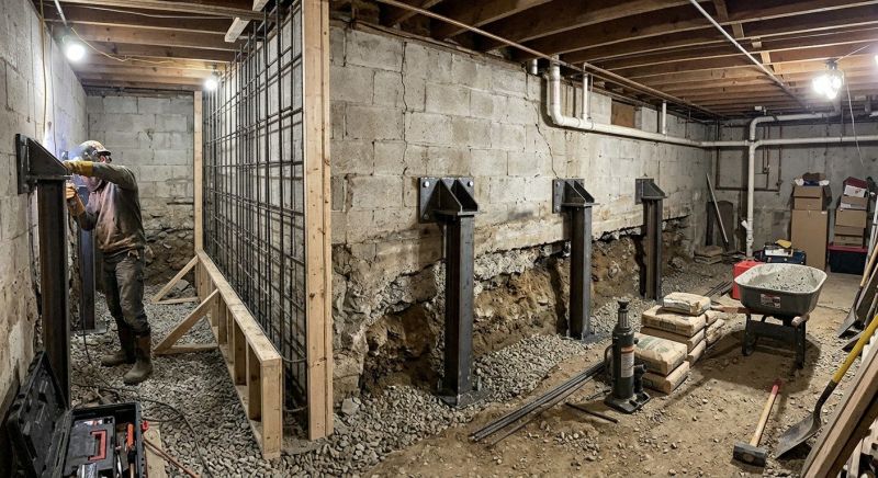 Foundation Stabilizing in Vassar, MI