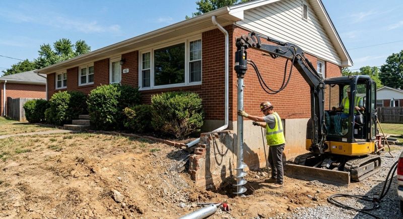 Helical Pile Installation in Lapeer County, MI