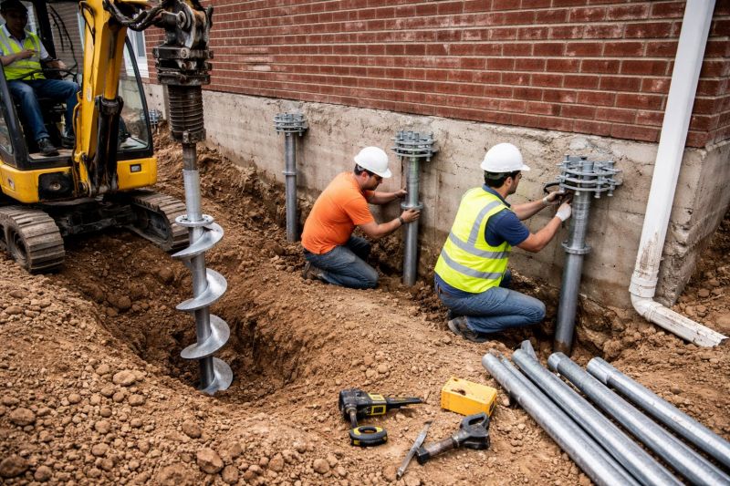 Helical Pile Installation in Lapeer County, MI