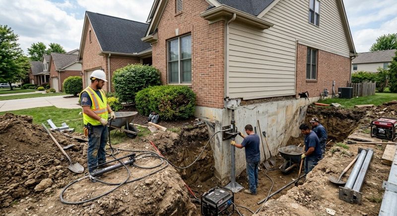 House Foundation Repair in Davison, MI