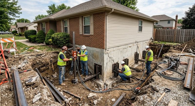 House Foundation Repair in Romeo, MI