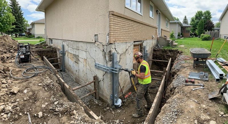 House Foundation Repair in Vassar, MI