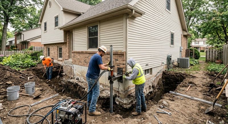 Residential Foundation Repair in Lapeer County, MI