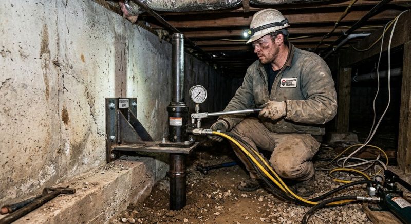 Settling Foundation Service in Lapeer County, MI