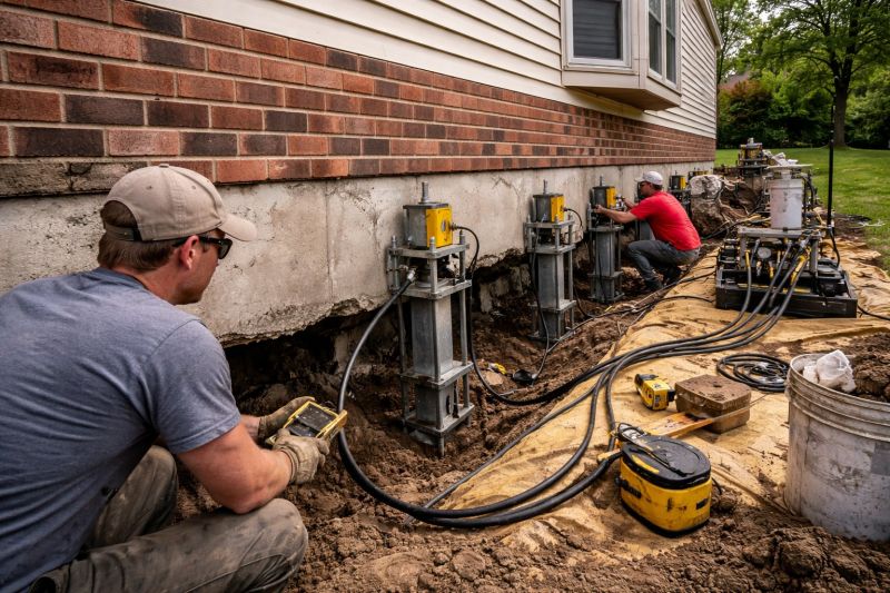 Settling Foundation Service in Otisville, MI
