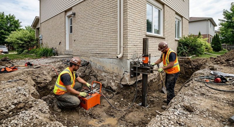 Sinking Foundation Lifting in Lapeer County, MI