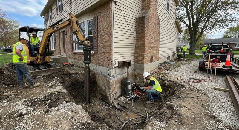 Sinking Foundation Repair in Flint, MI