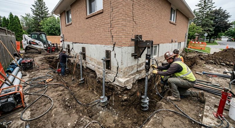 Sinking Foundation Repair in Lapeer, MI