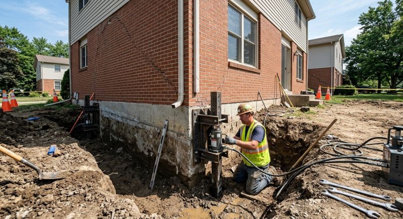 Sinking Foundation Repair in Mayville, MI